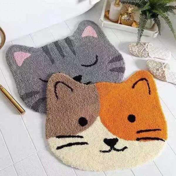 alfombra de baño antideslizante de gato