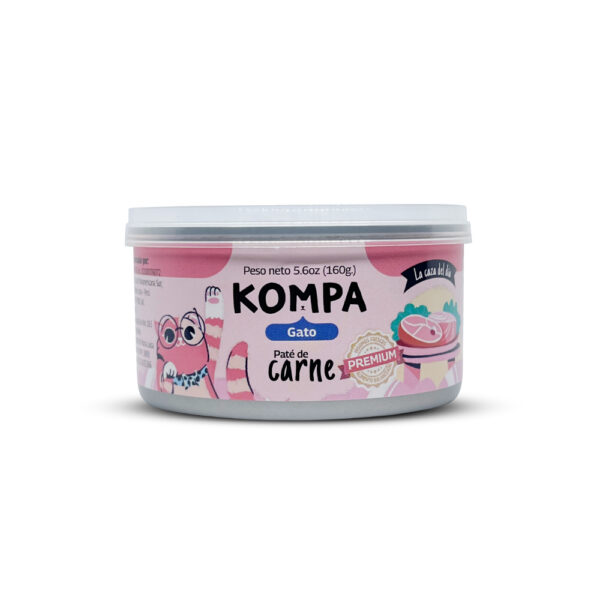 Kompa Paté Premium de Carne para Gatos - 160 Gr
