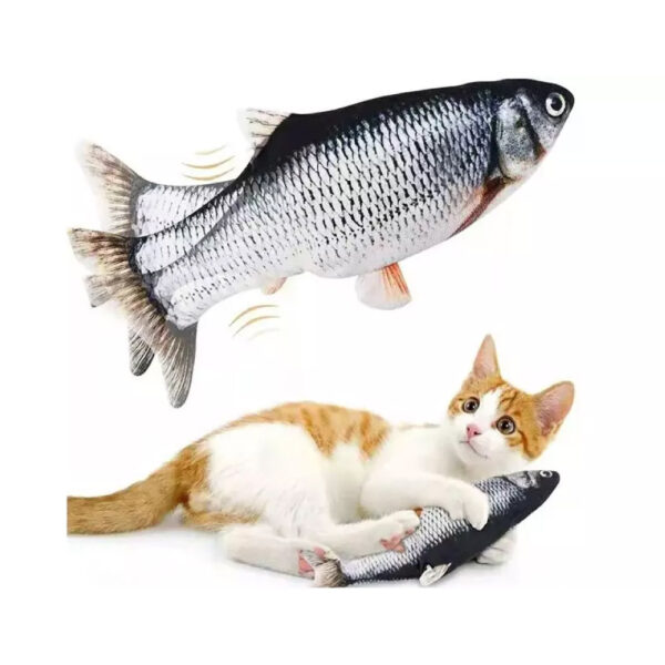 Juguete Pescado Eléctrico para Gatos Recargable